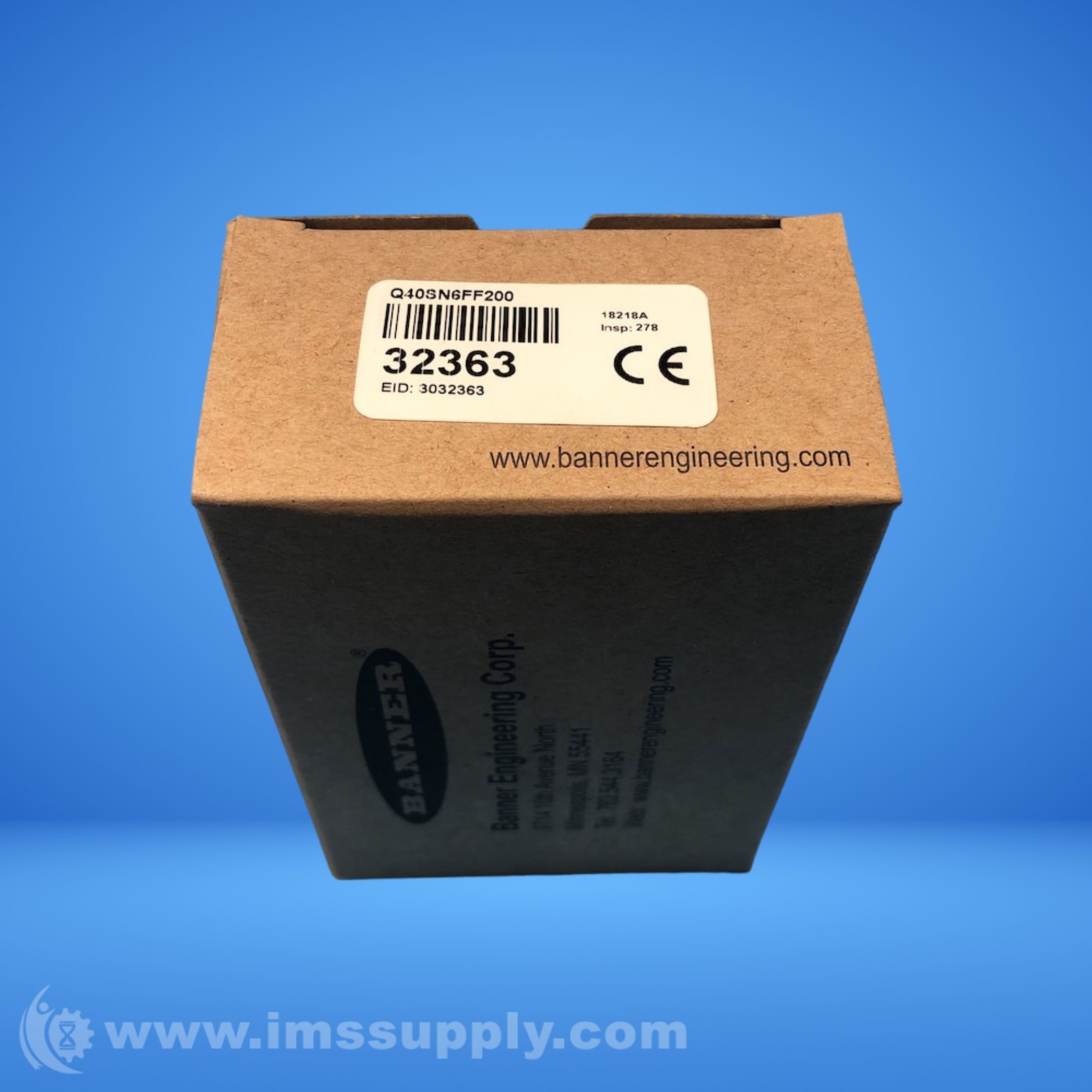 Banner Engineering Corp. Q40SNM6FF200 Photoelectric Sensor FNFP