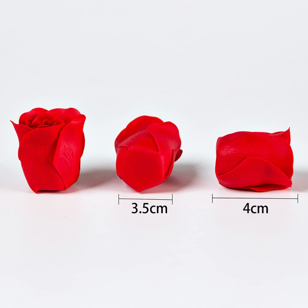 EUBUY 81PCS Bath Soap Rose Flower, Scented Petals Medium, Type 5