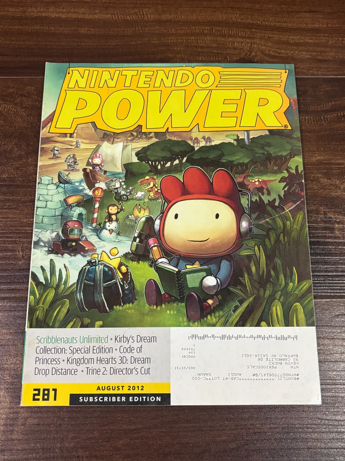 Nintendo Power Magazine Volume 281 August 2012 Scribblenauts Unlimited