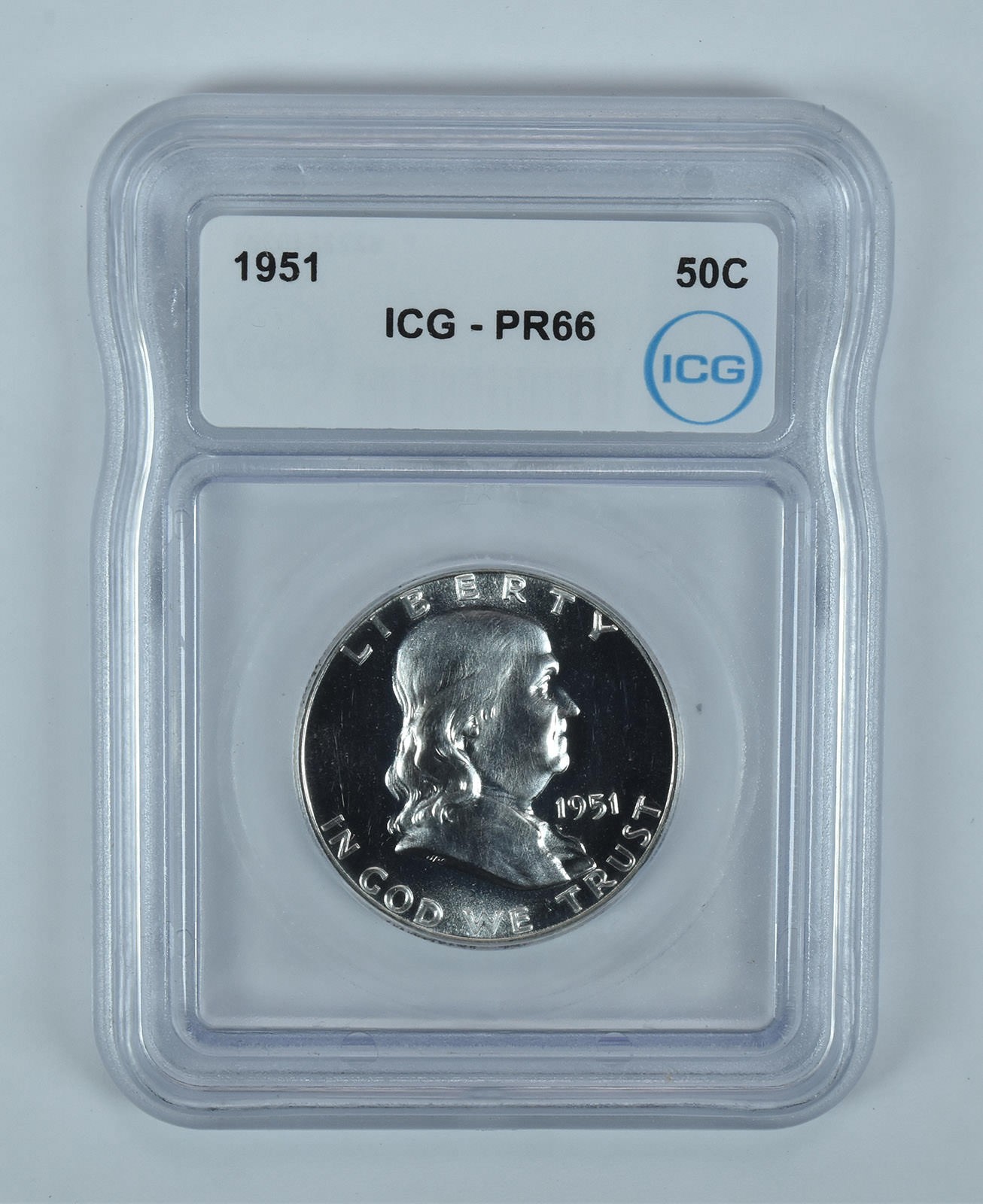 1951 Franklin Half Dollar PR66 ICG