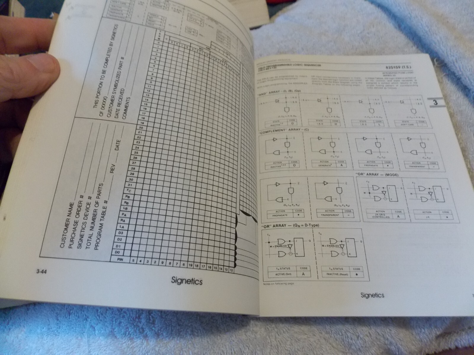 Vintage 1984 BOOK Signetics Data Manual Integrated Fuse Programmable Logic