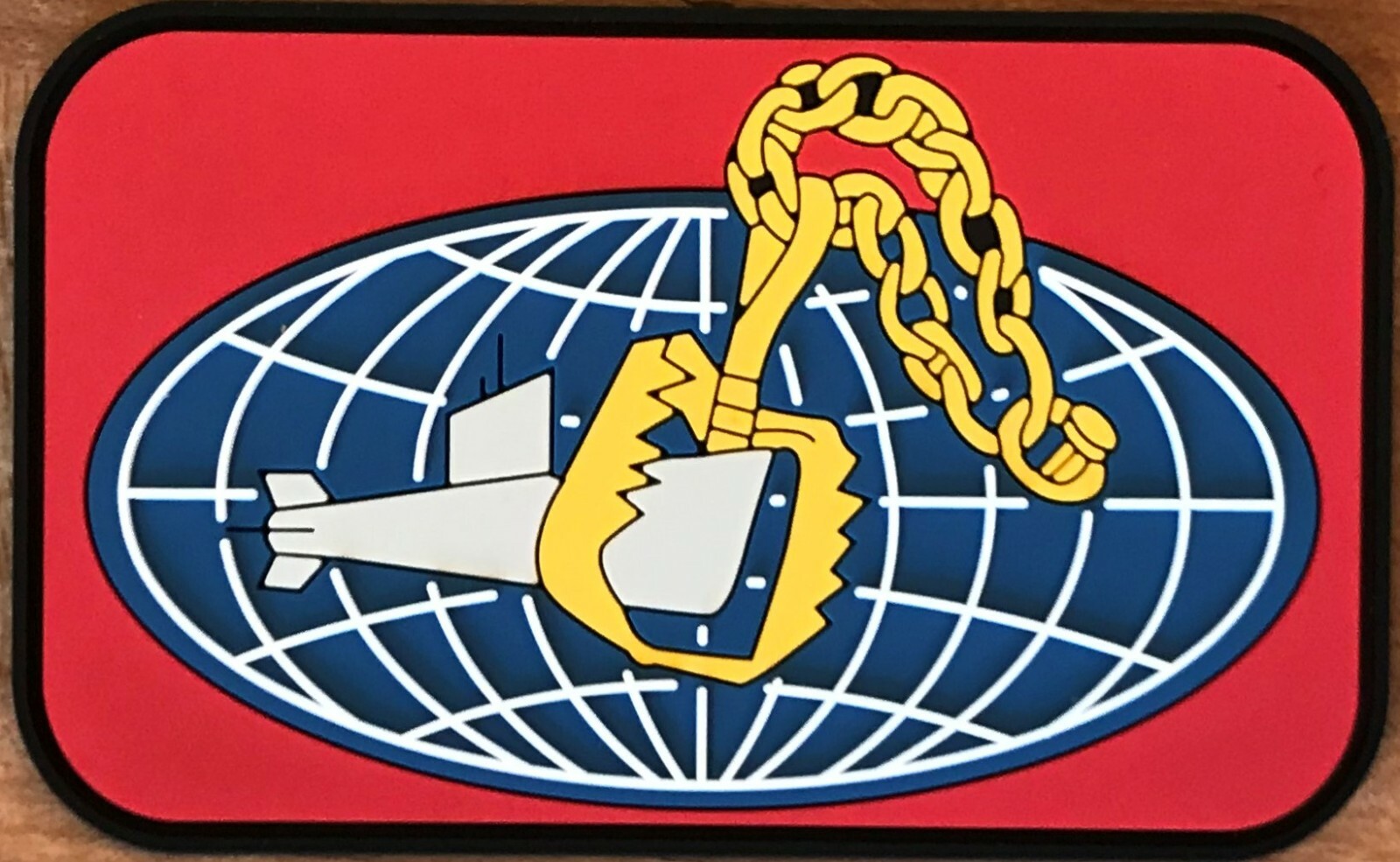 US NAVY BEARTRAP ASW 2D PVC RUBBER PATCH P-3 VP PATROL SH60B HSL SQUADRON NEW