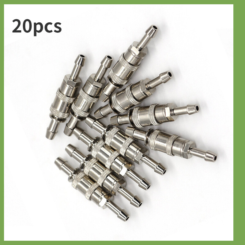 20 set male+female Blood Pressure Cuff Connector Metal For 3.0mm-4.0mm Cuff tube