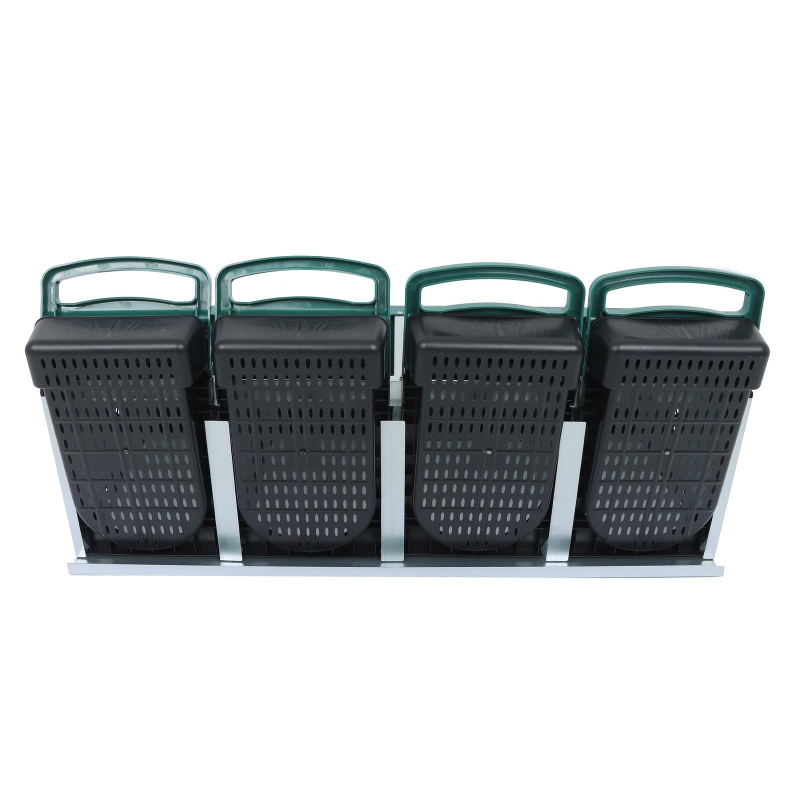 4 Hole Chicken Nesting Boxes Metal Chicken Egg Laying Box with Perch
