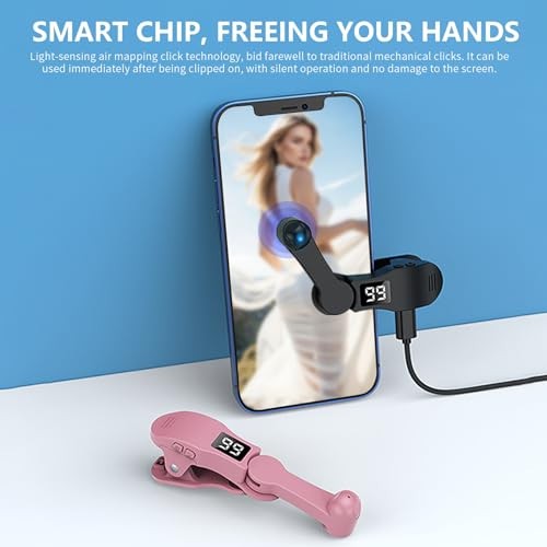 ZUIUINAO Type-C Auto Clicker, Adjustable Speed Screen Black - Adjustable Speed