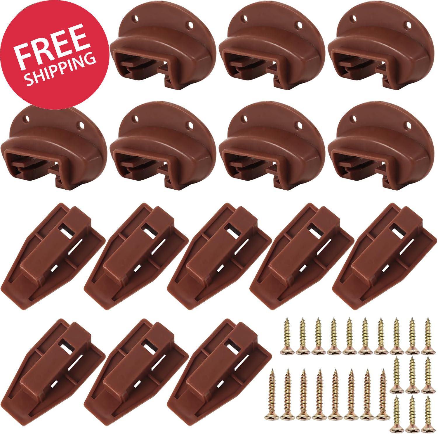 8 Set Drawer Guide Kit Commercial Slide Style for Kenlin Rite-Track Replacement