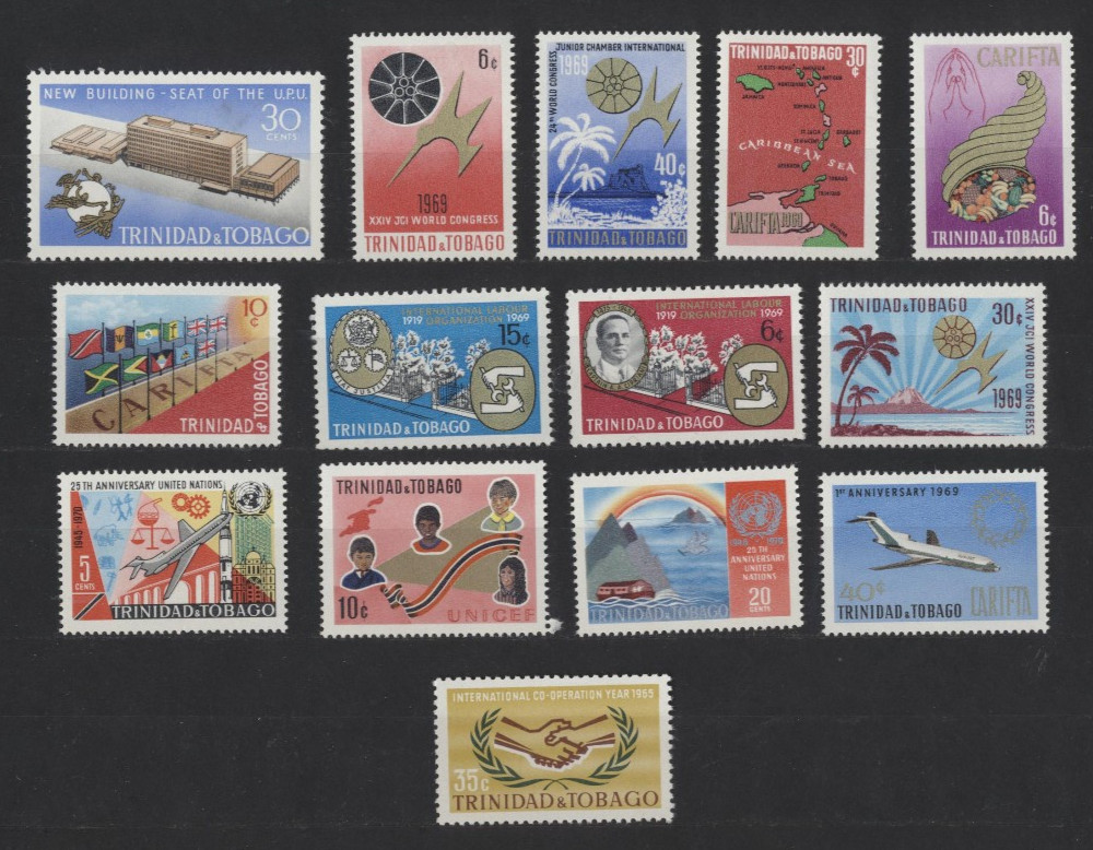 Trinidad & Tobago Mint NH Collection 14 Different Pictorials All Complete Sets