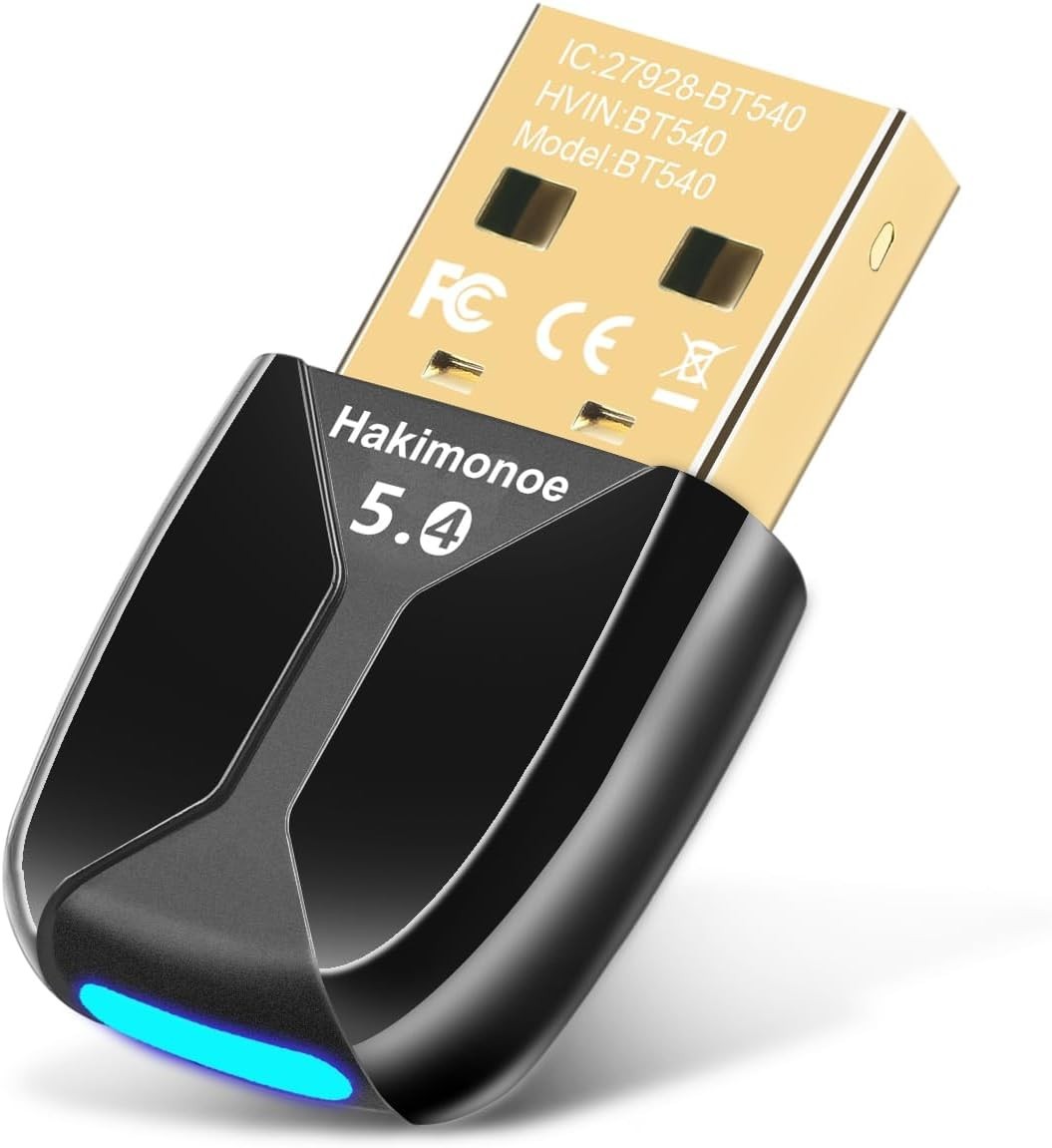 Enhanced Range Bluetooth 5.4 USB Dongle - Fast Connectivity for Wireless Devices
