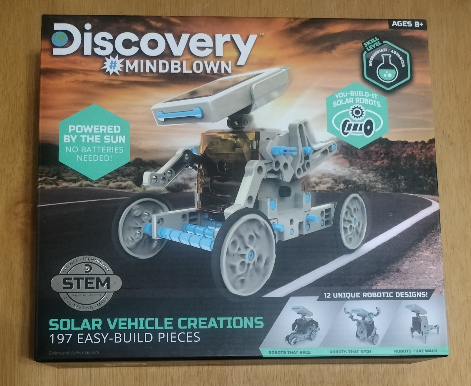 Discovery Children Mindblown STEM 12-in-1 Solar Robot Creation 197 Piece Kit New