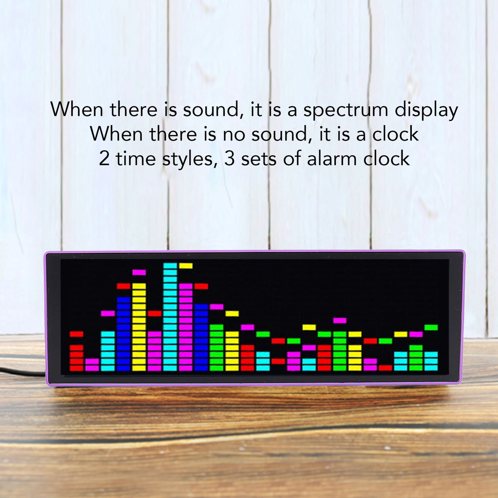 RGB LED Music Spectrum Display With Dynamic Visual Effects For Music Lovers Use