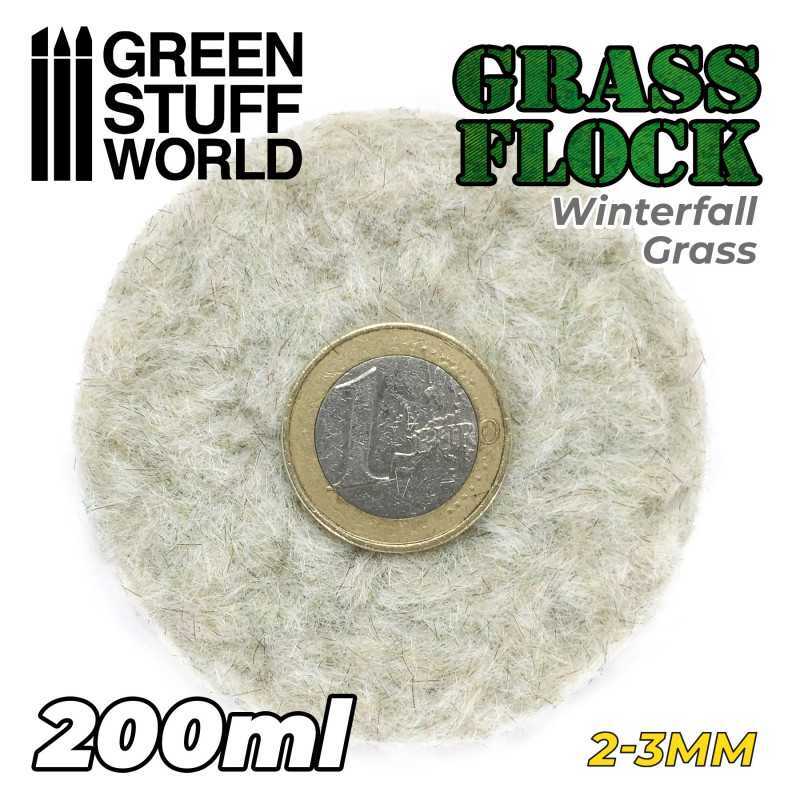 Green Stuff World 11150 Static Grass Flock 2-3mm 200ml - WINTERFALL GRASS