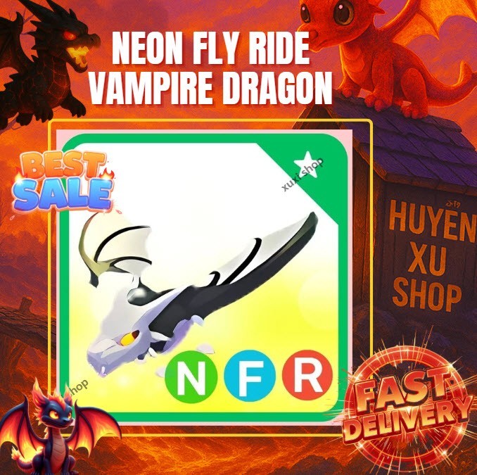 Neoon Fly Ride Vampire Dragon (NFR) Adopt M3e Cheap Pet | Fast Delivery &Trusted