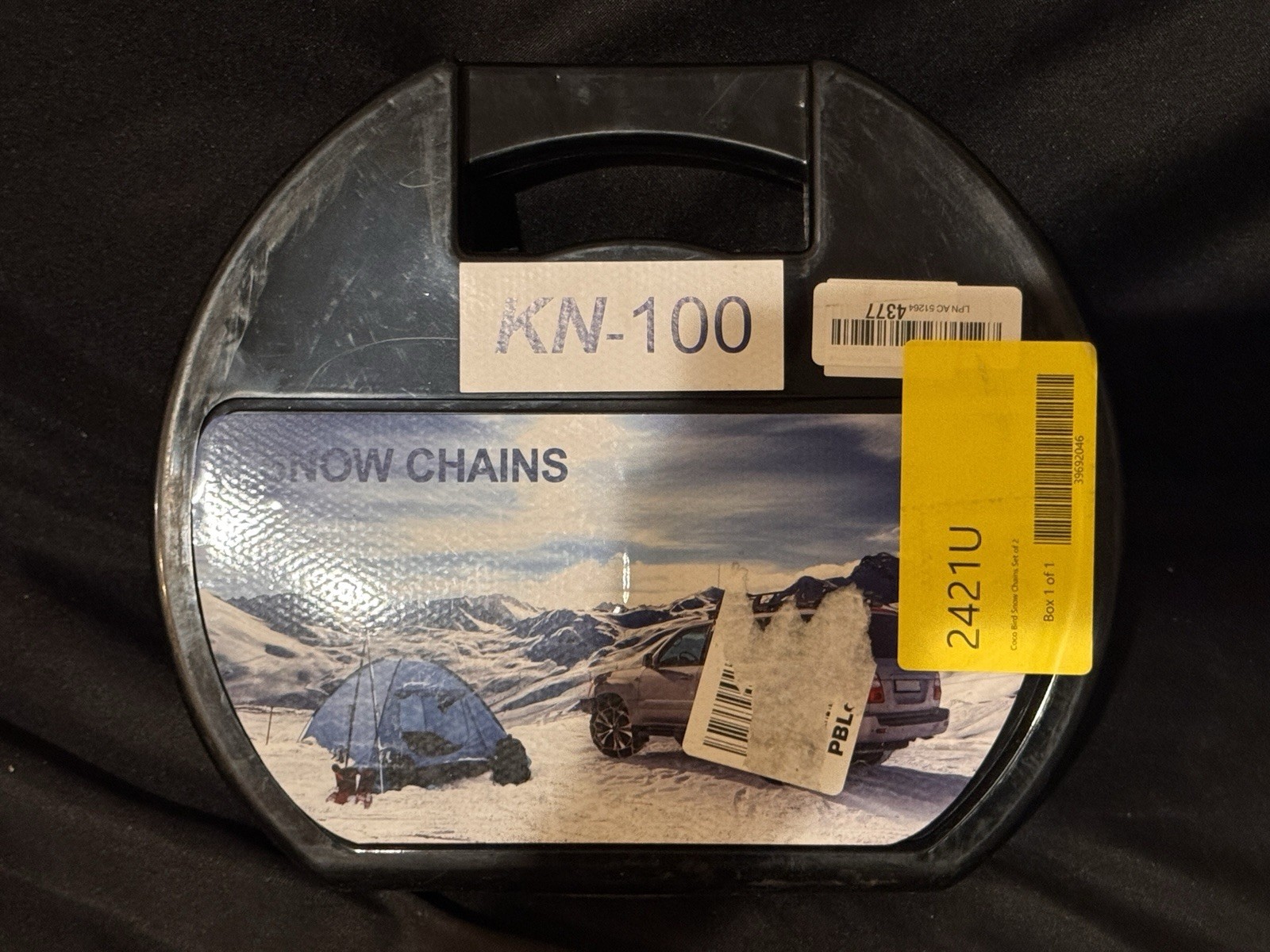 KN-100 Snow Tire Chains for Car, SUV, Pickup Trucks, Set Of 2