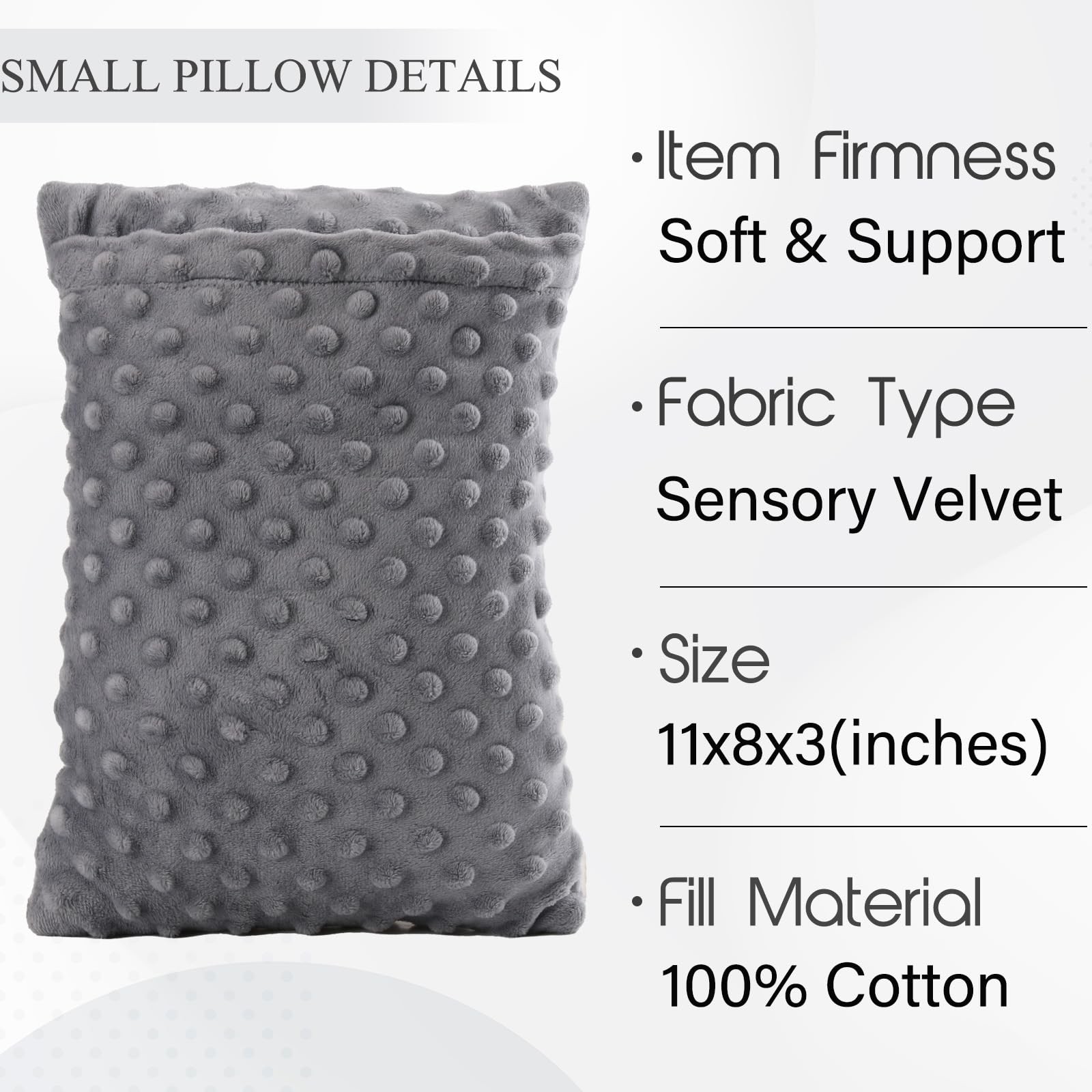 zhijiazhi Abdominal Surgery Pillow with Small Rectangular Pillow, Grey