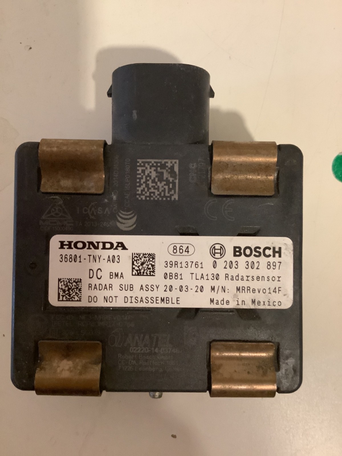 2020-2022 HONDA CR-V CRUISE CONTROL DISTANCE RADAR SENSOR OEM A84R-20542 TL