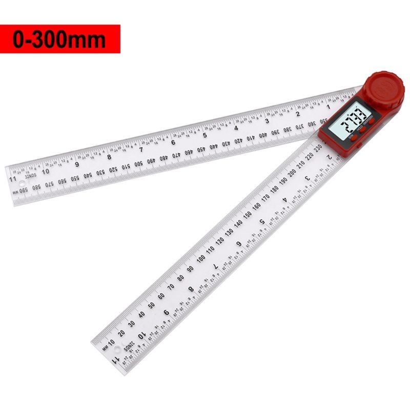 300mm/200mm Digital Ruler Inclinometer Goniometer Protractor Finder