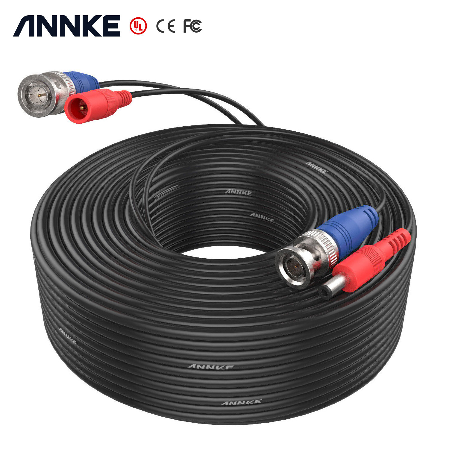 ANNKE 100ft/30m Power Extention Cable Surveillance for CCTV DVR Camera System