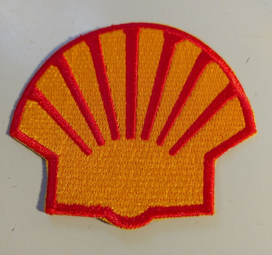 Collectible Shell Logo Embroidered 3 X 3 Inches Patch Advertising Gas and Oil