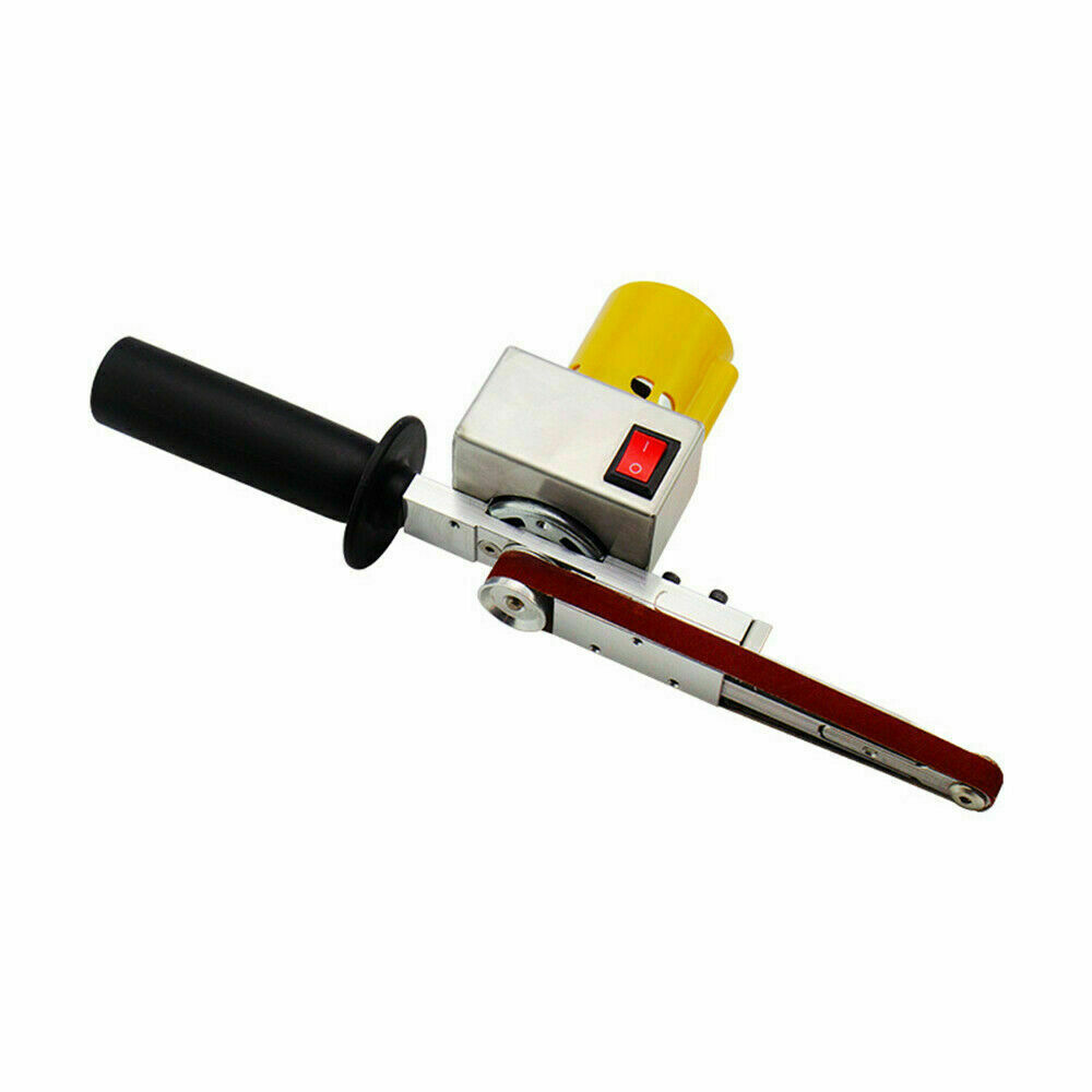 Electric Belt Sander Mini Grinder Small Machine Handheld +10 Sanding Belts