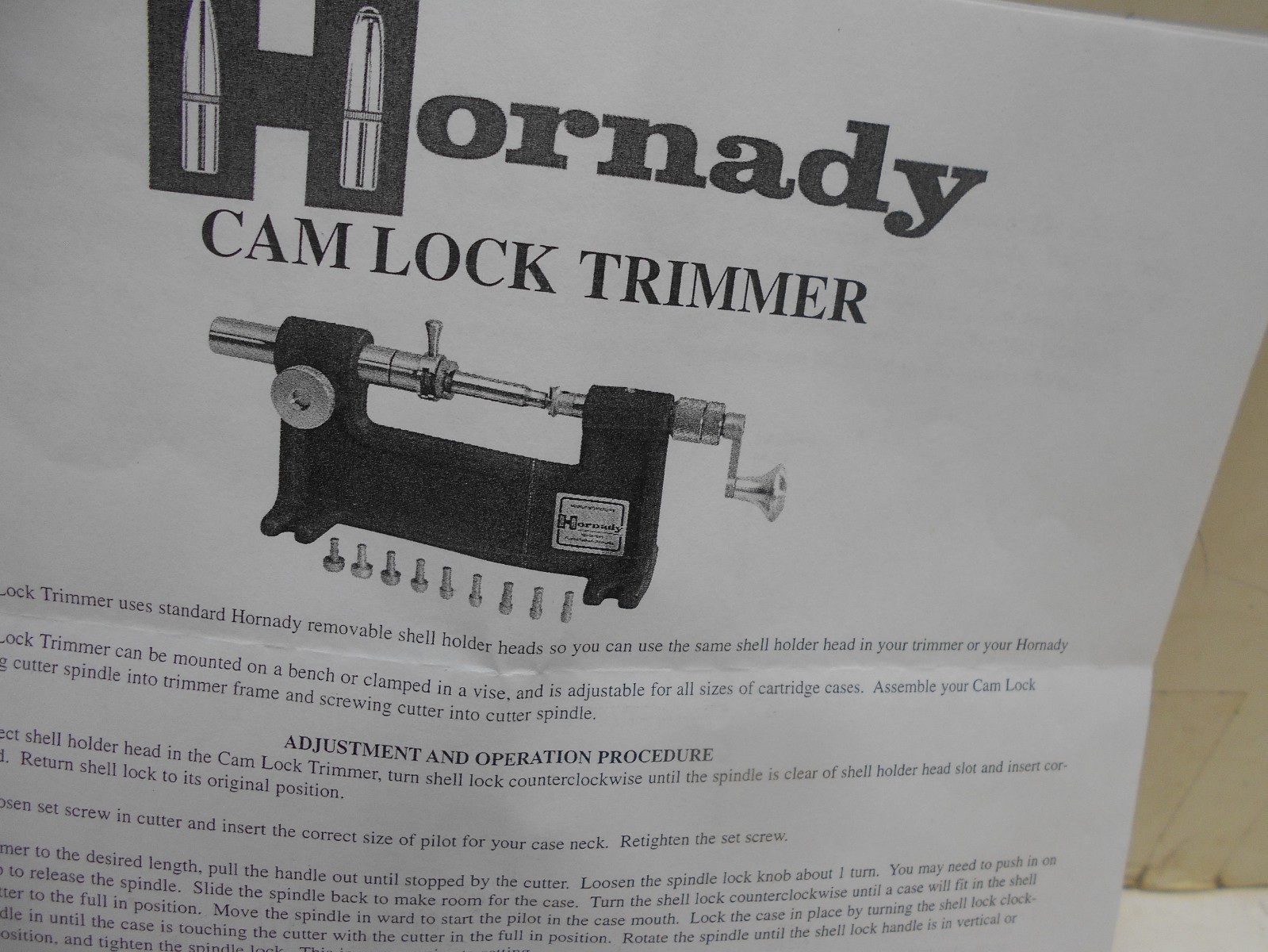 Hornady Cam Lock Case Trimmer Kit