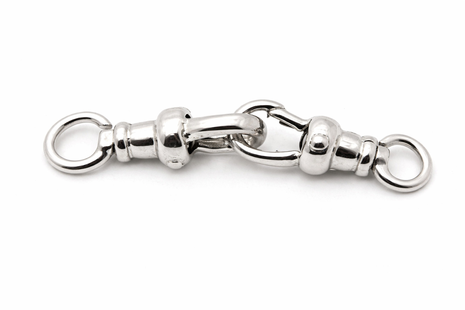 Genuine New 2 x Sterling Silver 925 Albert Swivel Clasp 15mm *Free Post