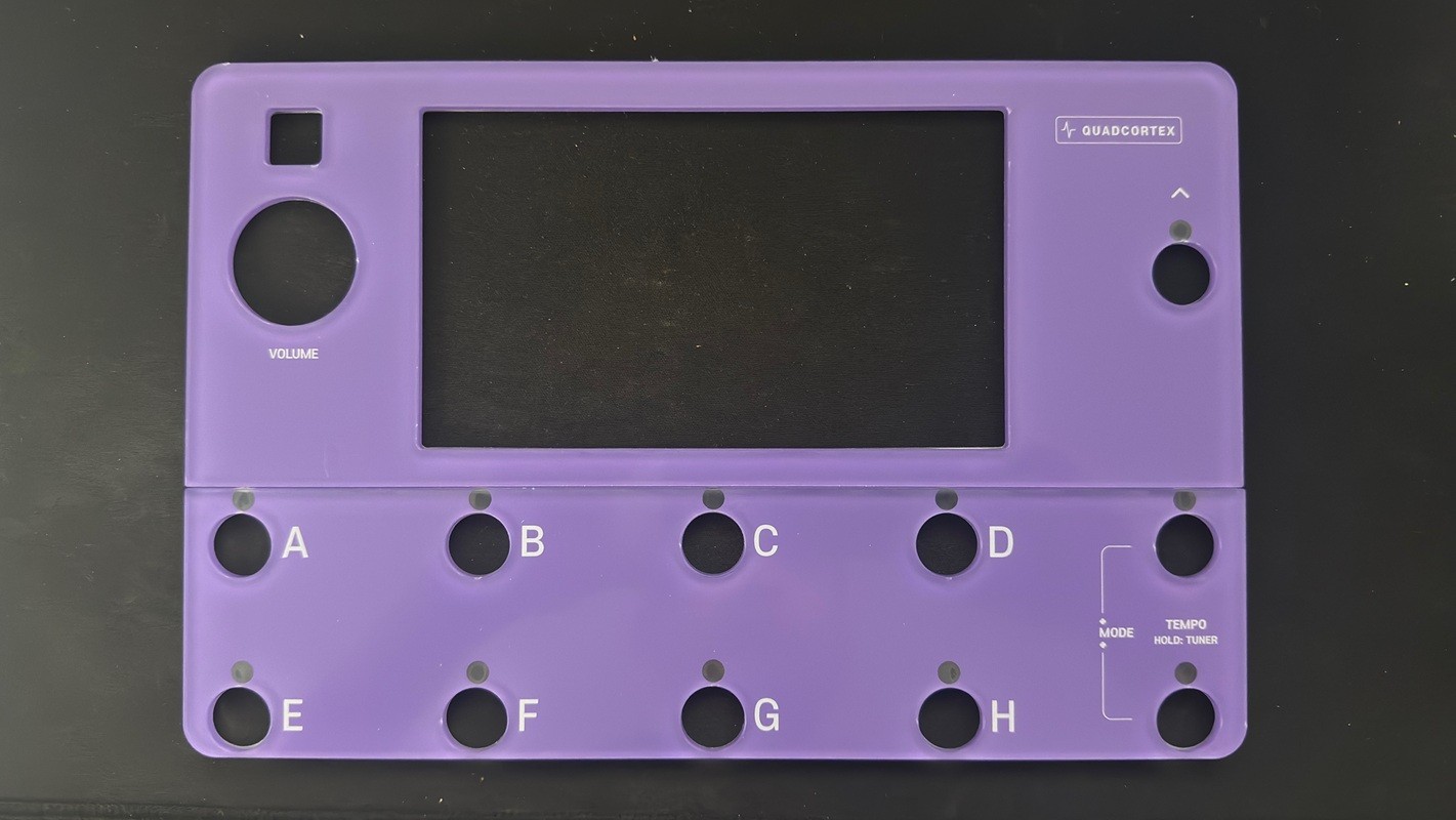 Neural DSP QUAD CORTEX Premium Acrylic Protective Cover Purple