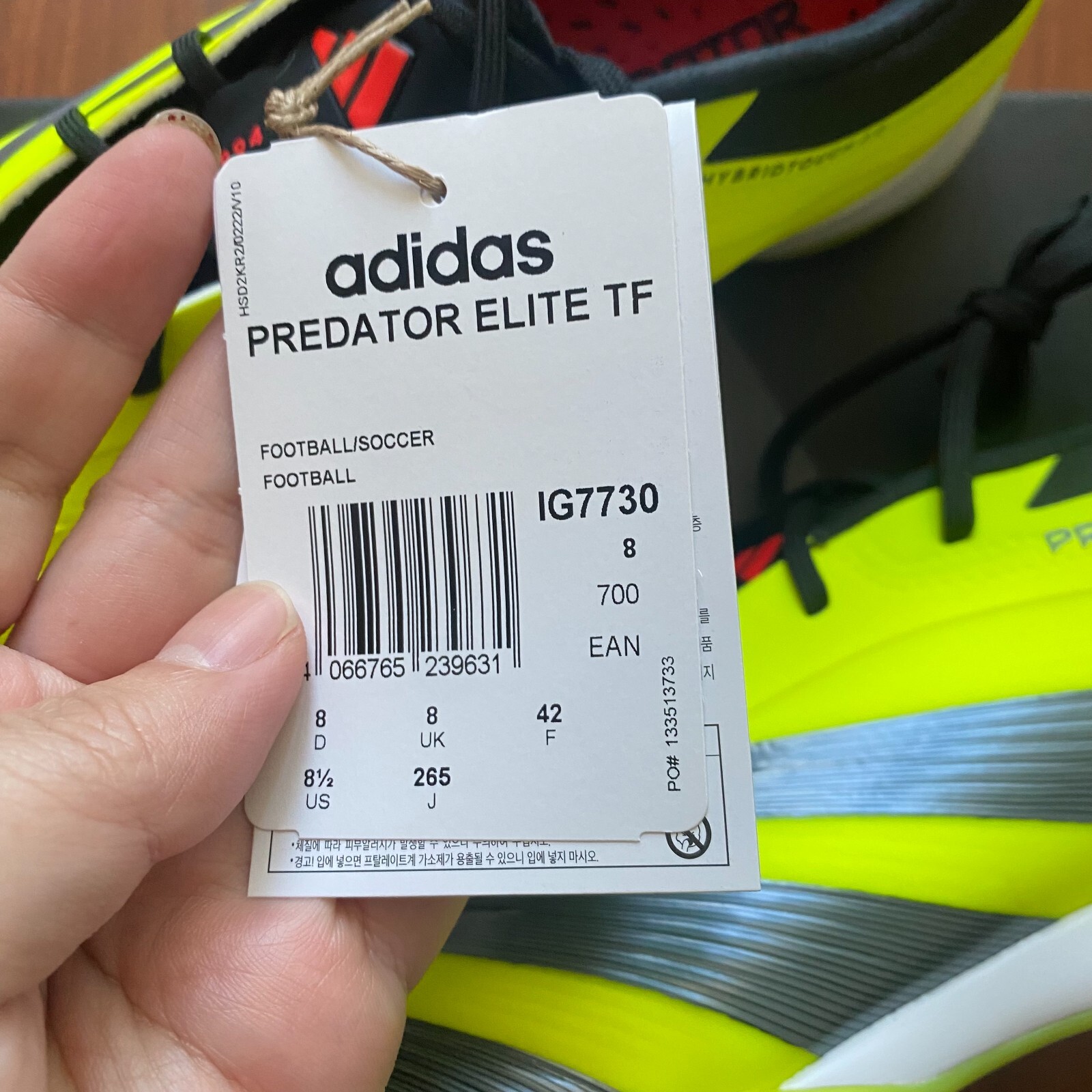 adidas Predator Elite TF Mens Turf Soccer Shoes Solar Yellow ✅Multiple Sizes