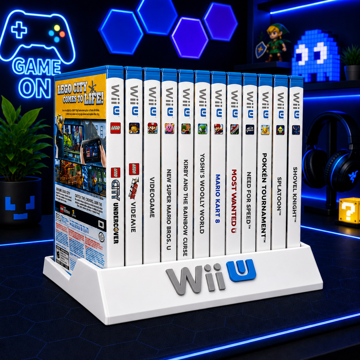 Wii U Game Storage Holder | Holds 12 Wii U Games