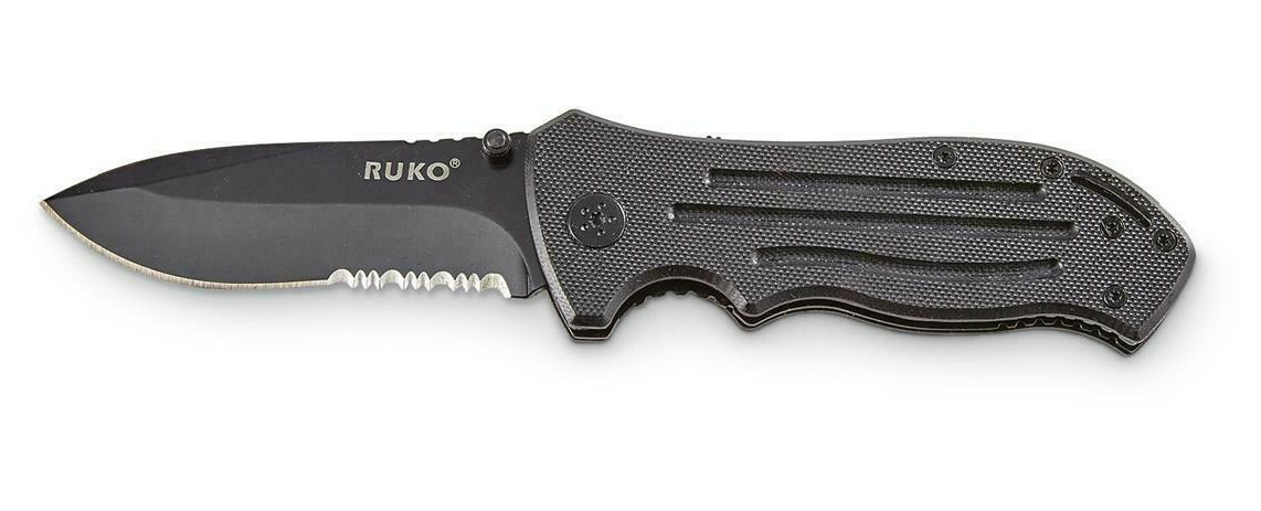 NIP RUKO Thresher Tactical Assisted Open Folding Knife 3 3/8" Blade