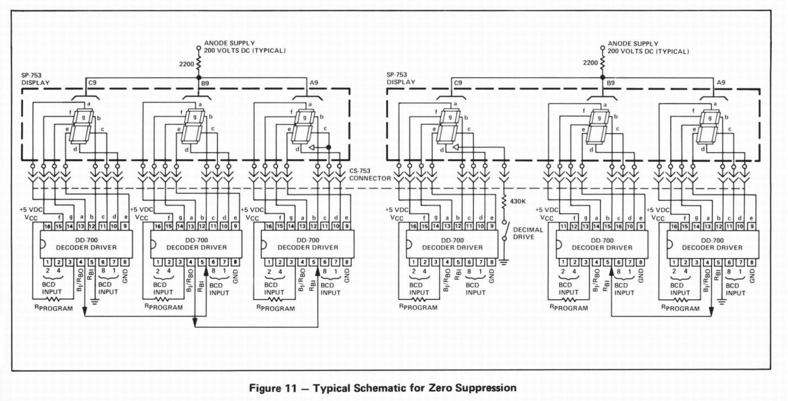 BECKMAN SPERRY RAND - DD700 - IC. Opto Display Driver with Decoder, 16 Pin DIP.