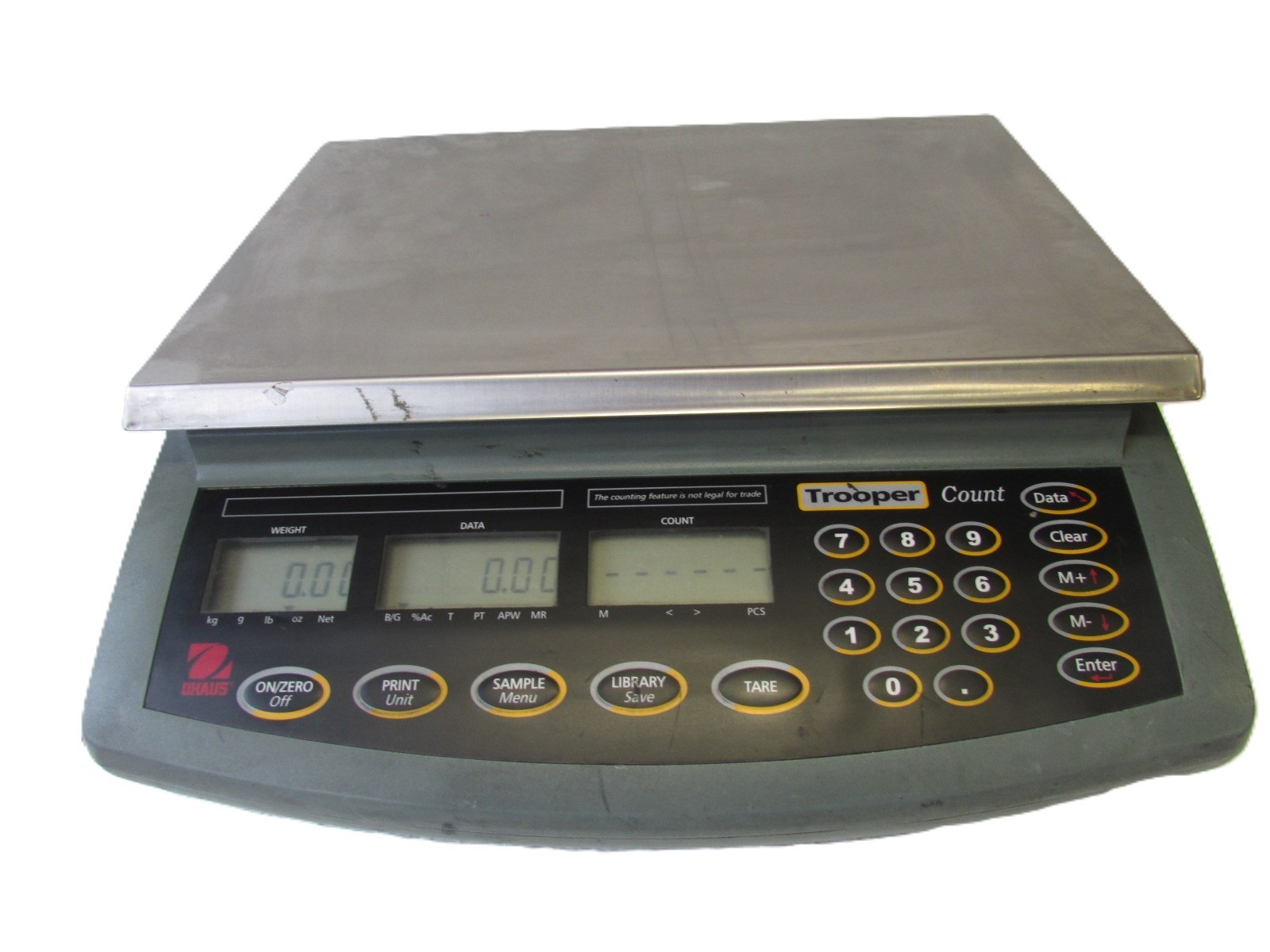 OHAUS Trooper Count TC30RS Compact Counting Scale 60 lb x .02 - working