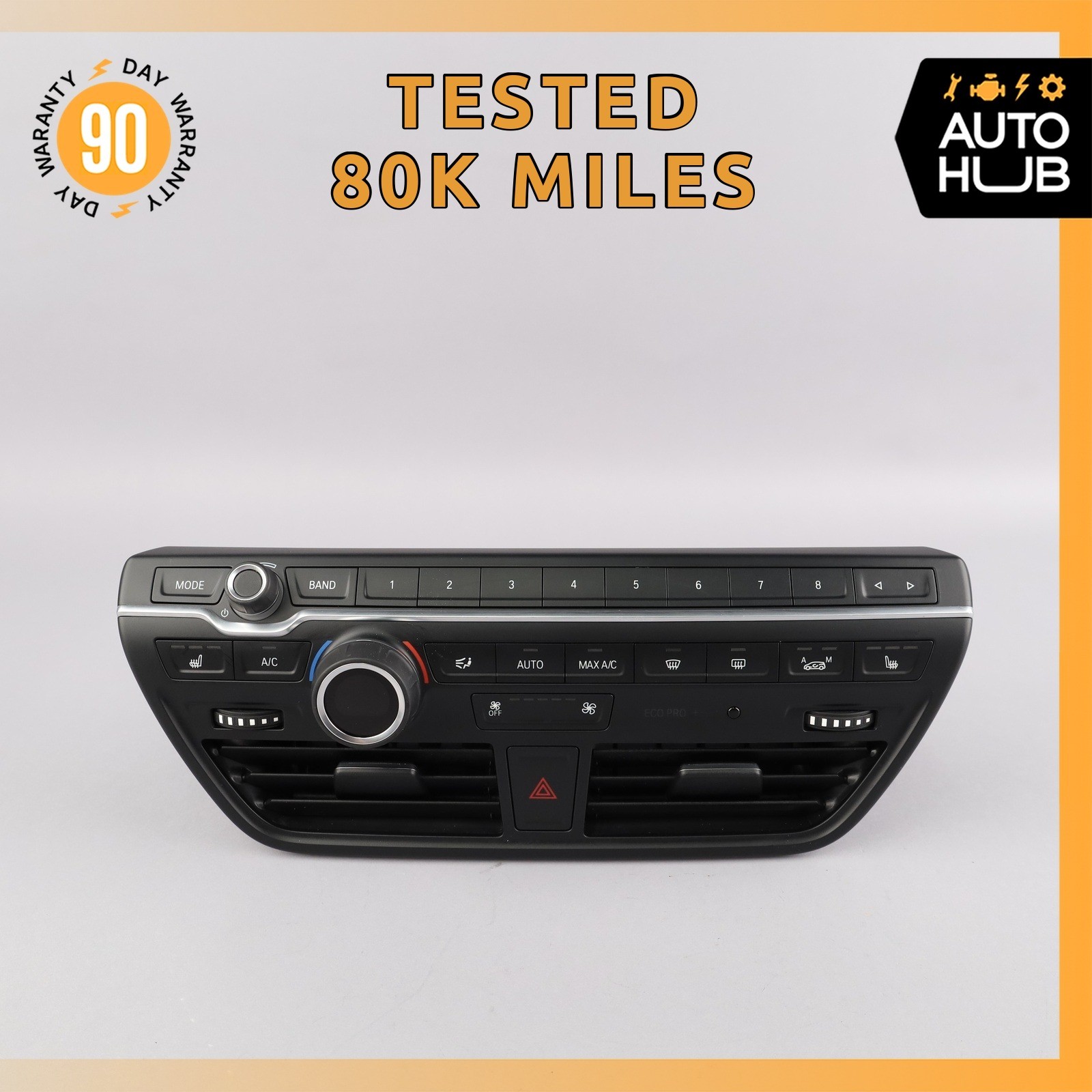 14-21 BMW i3 I01 Hybrid Dashboard A/C AC Climate Control Switch 9379125 OEM 80k