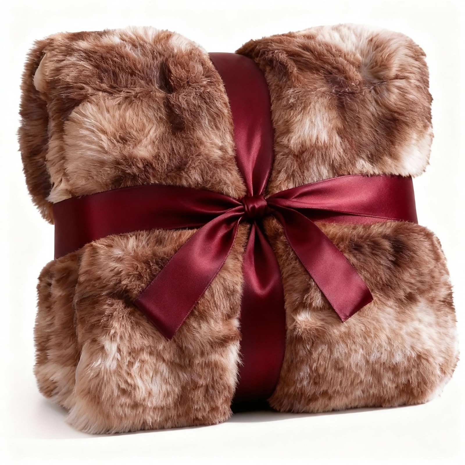 Fluffy Bubble Blanket Throw Size - Faux Fur Throw for Couch or Bed - Plush So...