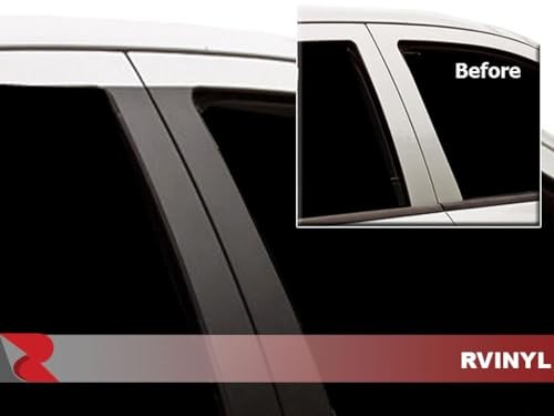 Pillar Post Pre Cut Window Trim Kits in Matte Black Compatible Matte (Black)
