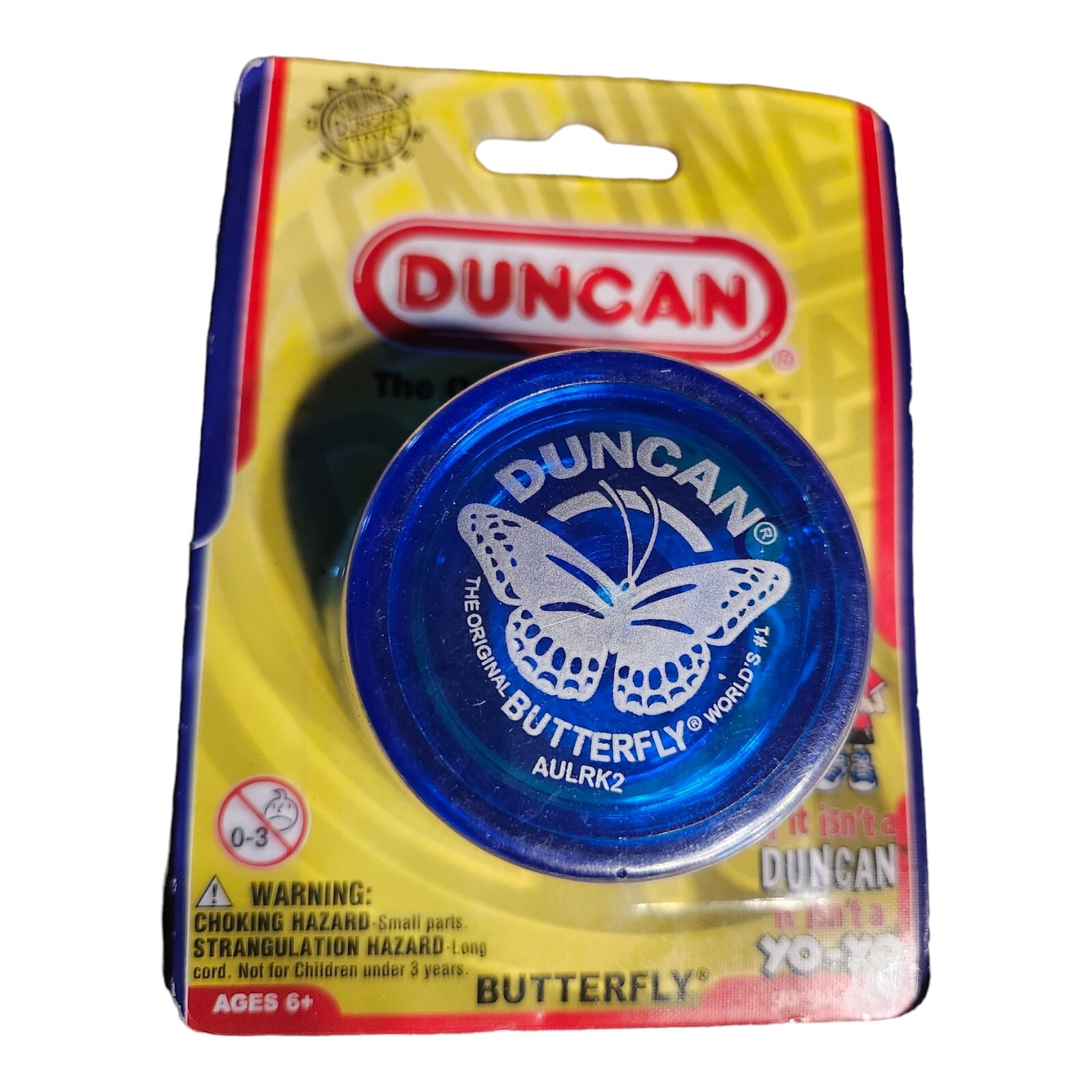 Duncan Yo-Yo The Original Worlds #1 2015 Blue Butterfly NOS AULRK2 Ages 6 and Up