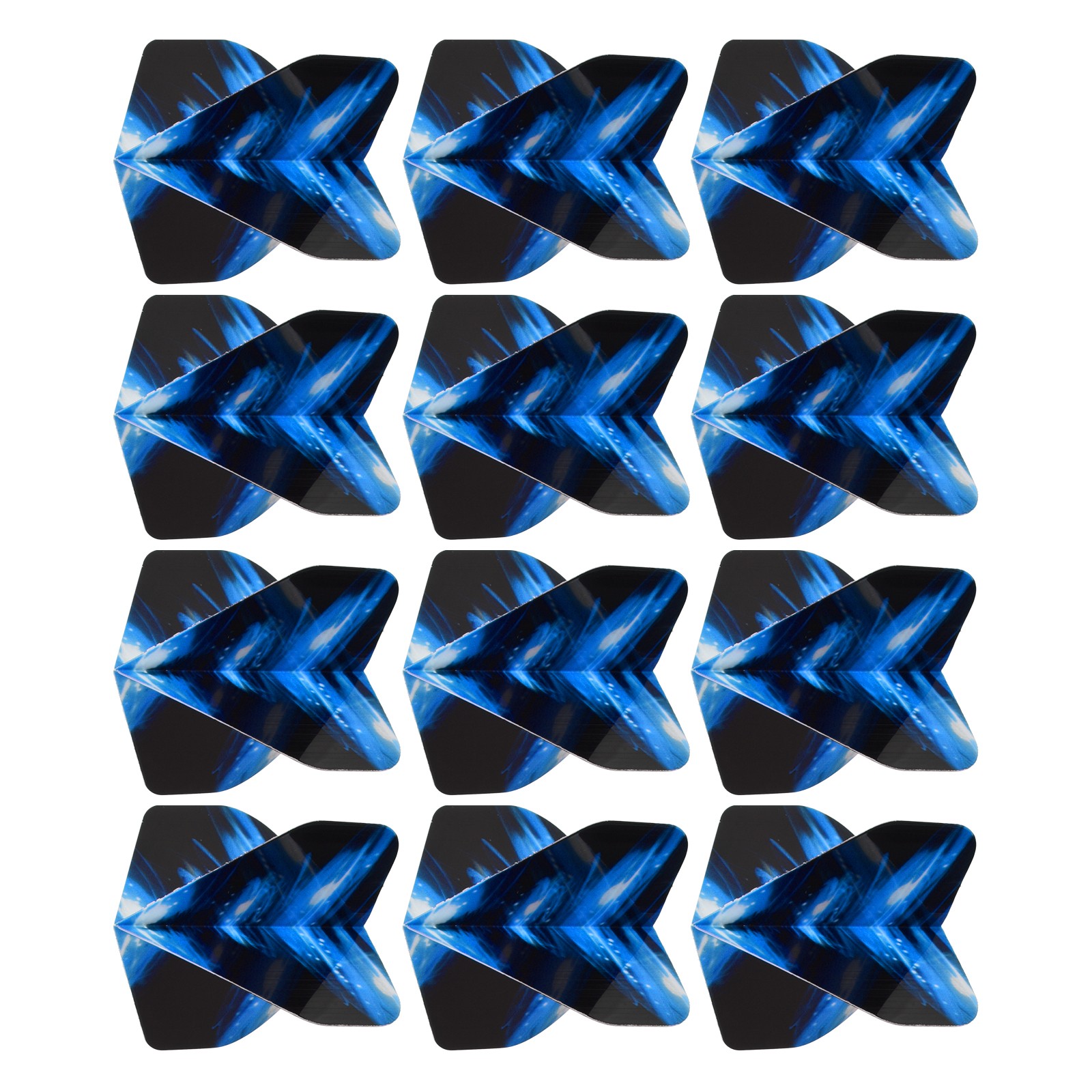 12Pcs Dart Flights,Standard Darts Accessory Replacement Part(Black,Blue)