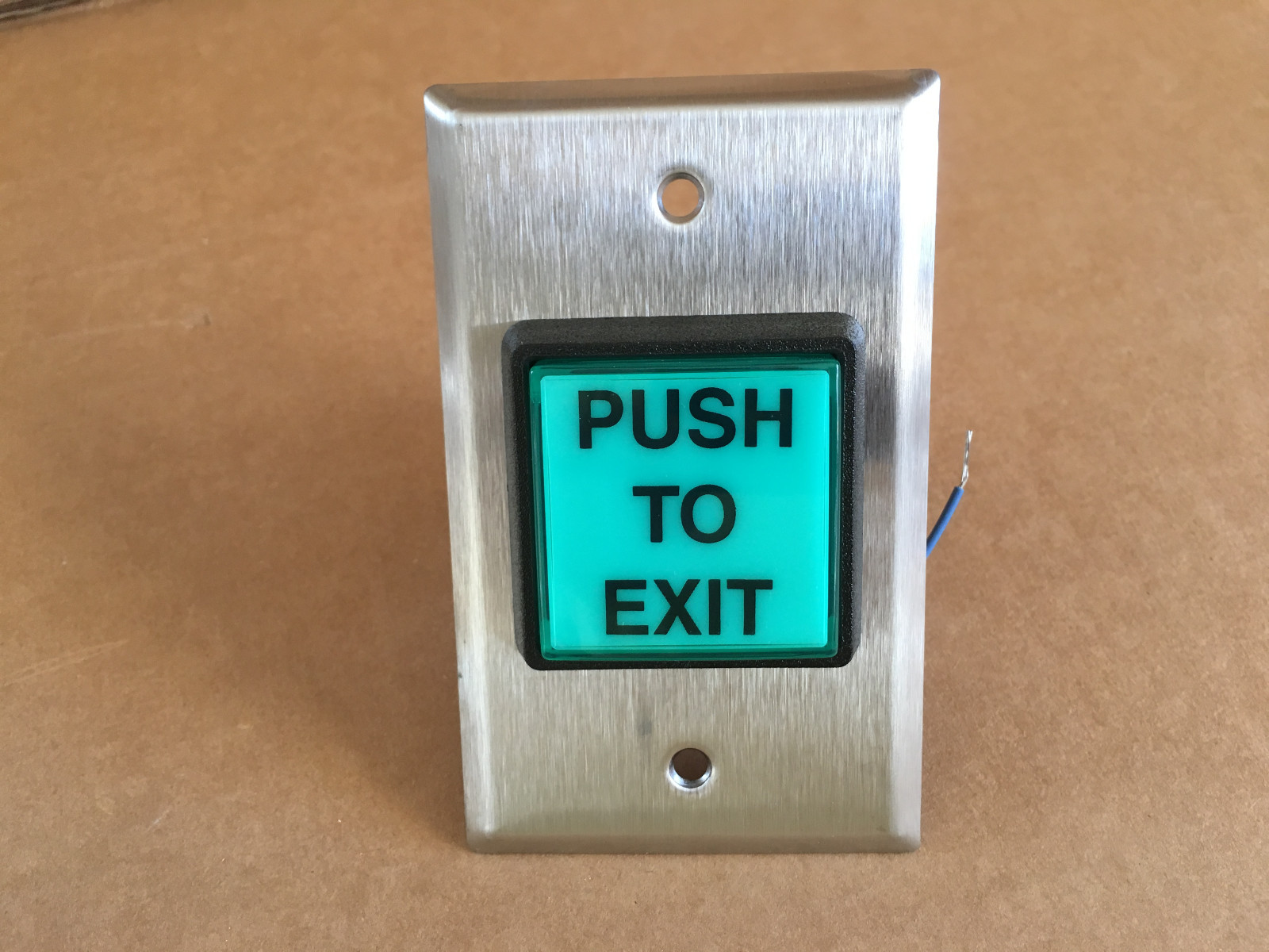 DORTRONICS 5215-SPBxE1 PUSH TO EXIT PLATE SINGLE GANG SWITCH