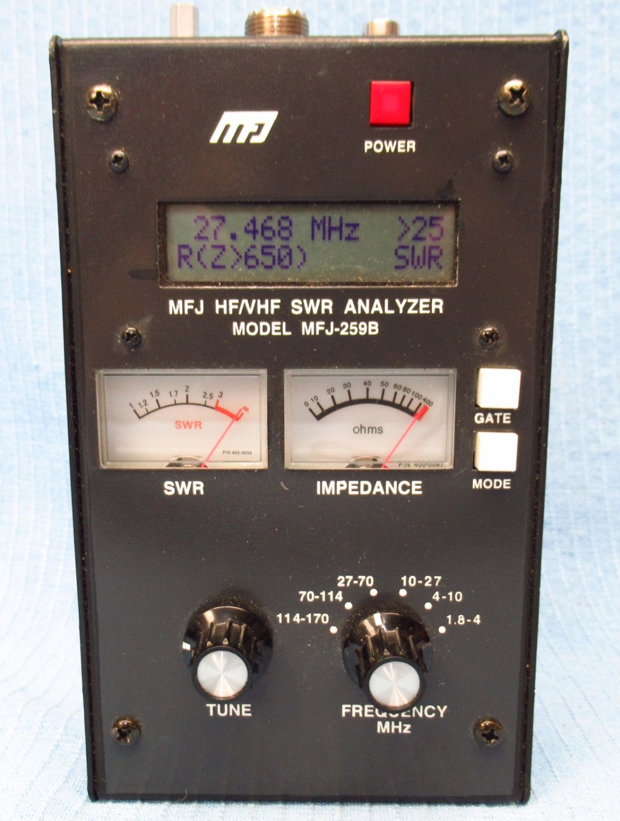 MFJ‑259B HF/VHF Antenna Analyzer & RF Impedance Meter - Tested & Working