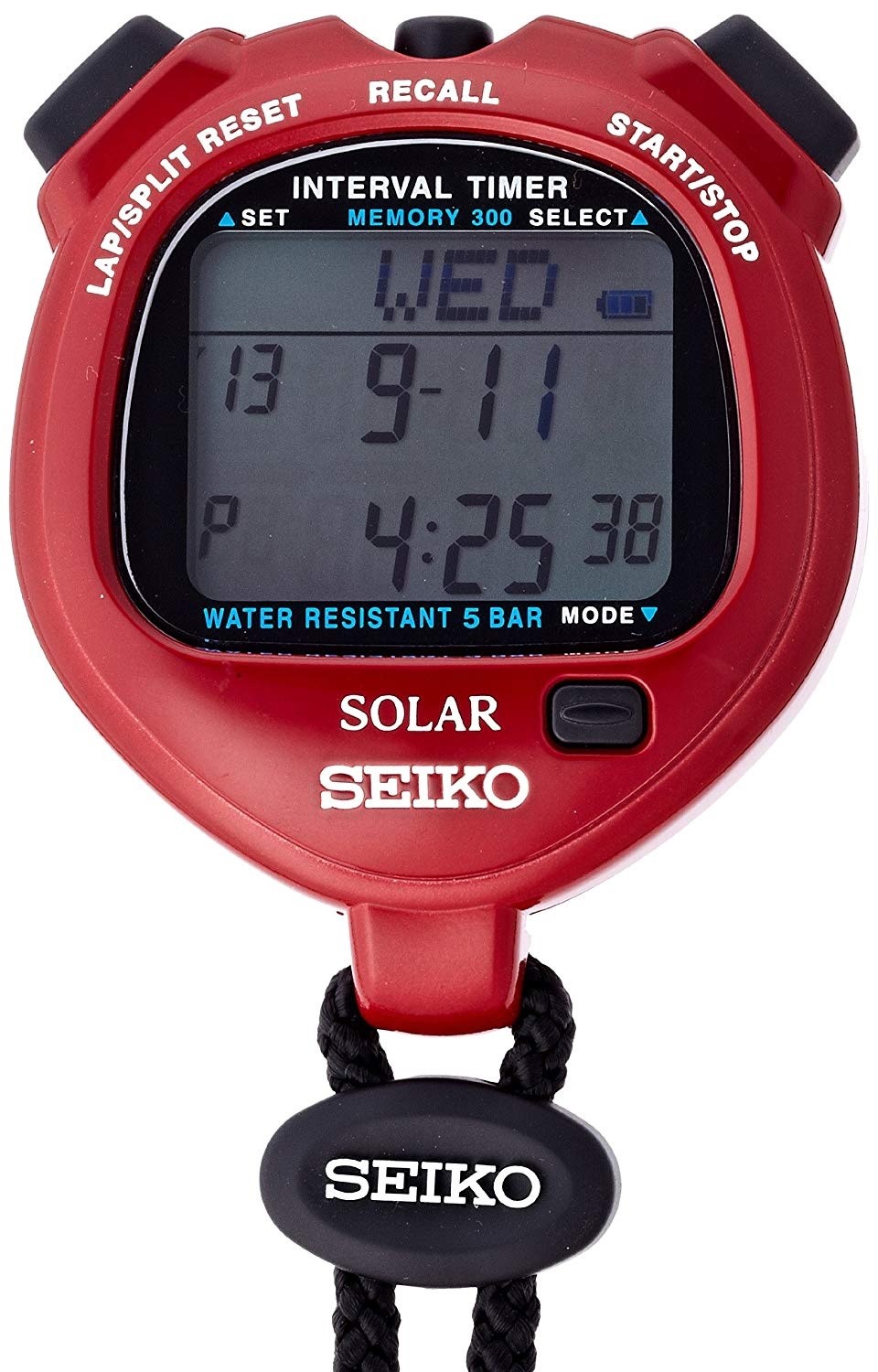 SEIKO SOLAR CHARGER STOPWATCH "SOLAR INTERVAL TIMER" SVAJ103