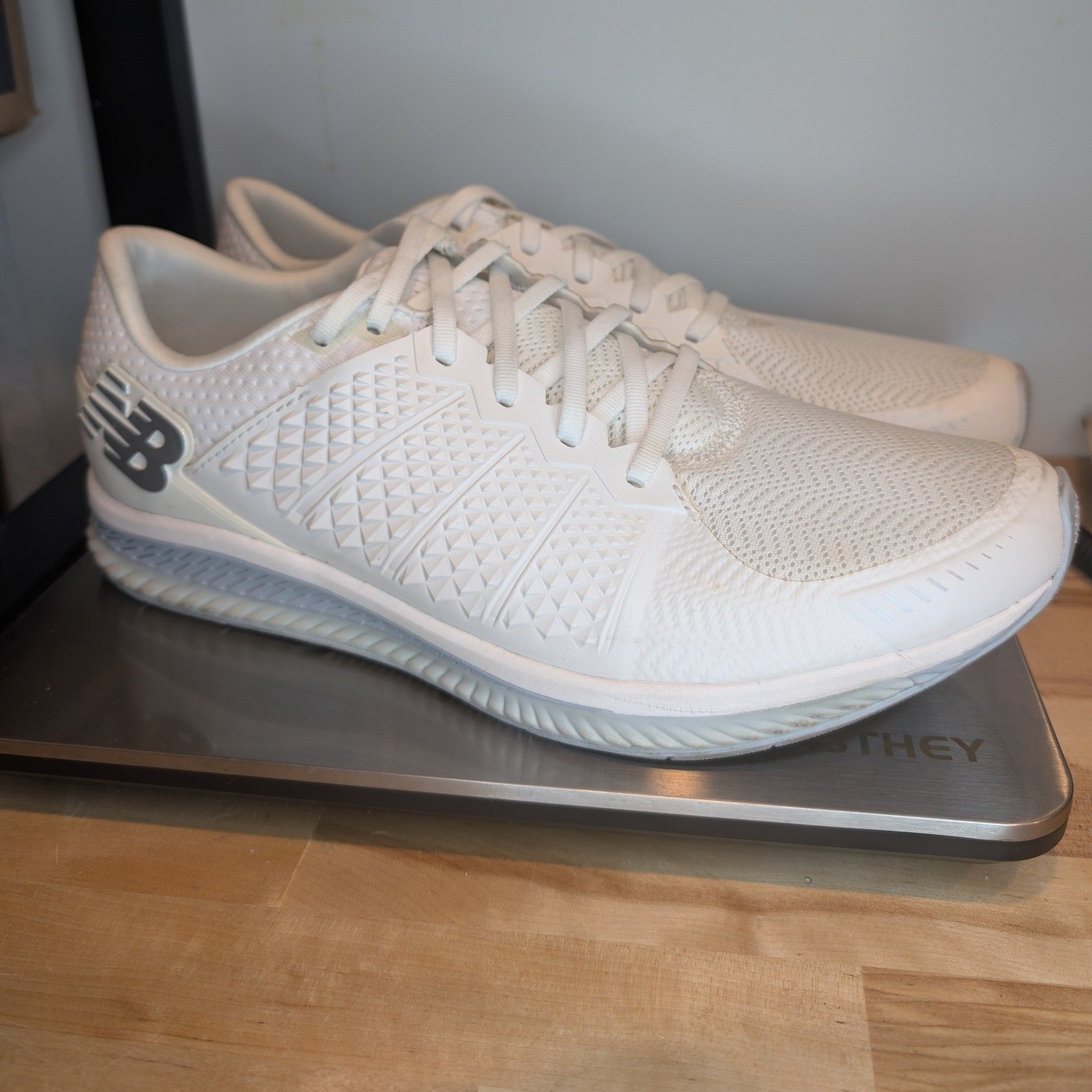 New Balance FuelCell Impulse White Running Shoes MFLCLWG Mens 11 Womens 12.5 D3