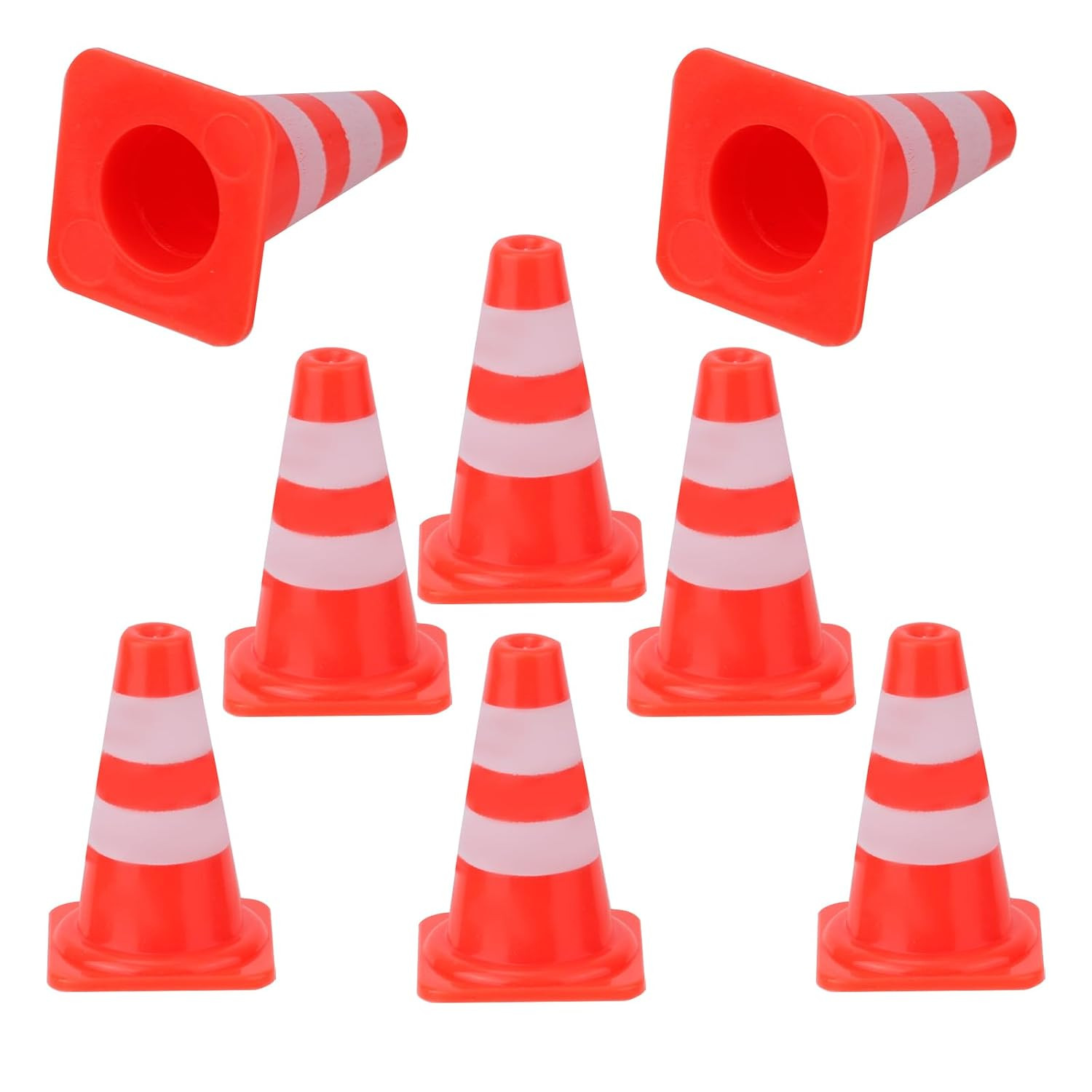 50pcs Mini Traffic Cones, Plastic Miniature Road Safety Cones Training Small ...