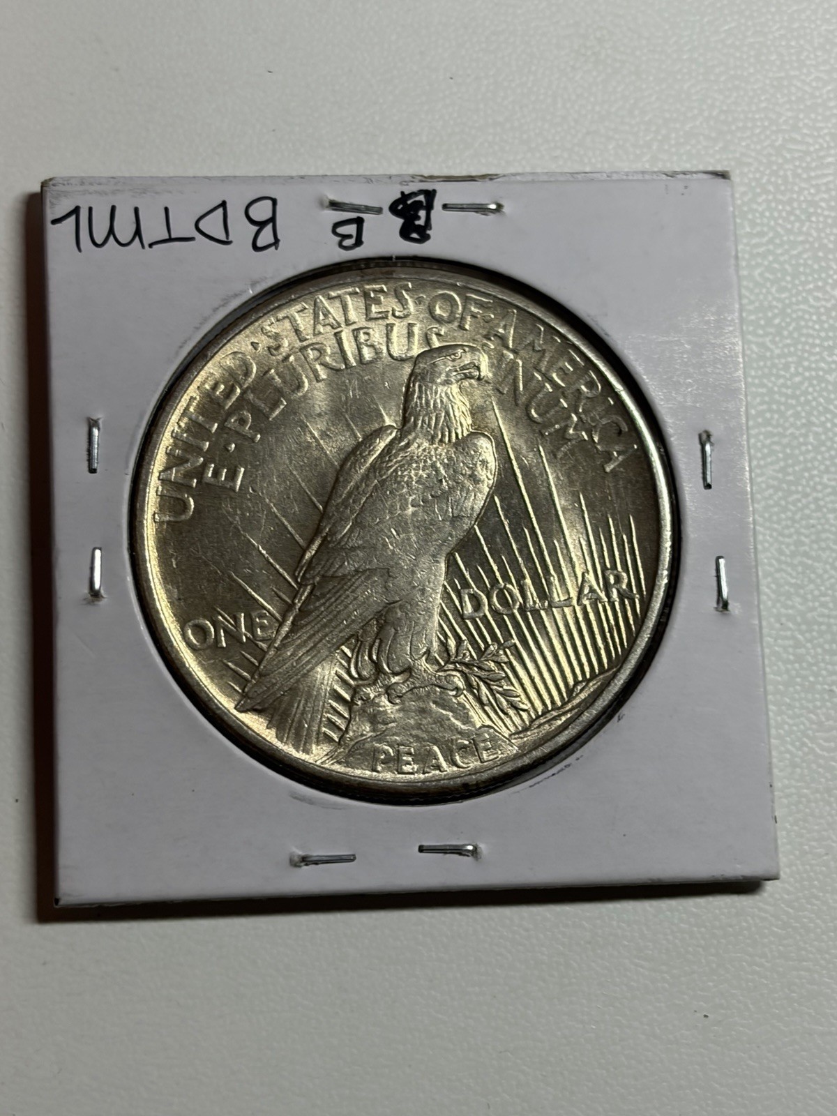 1921 Peace Silver Dollar UNC Nice Luster High Relief Key Date