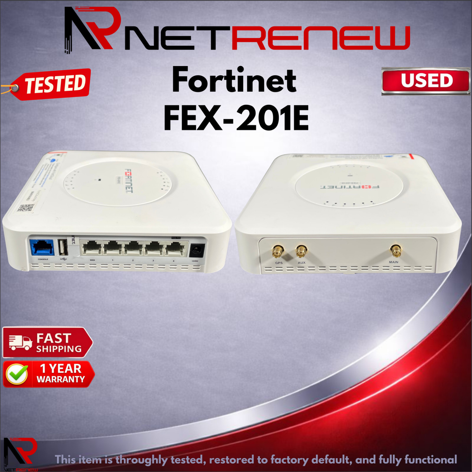 Fortinet FEX-201E  Indoor Broadband Wireless Controller -ITEM ONLY
