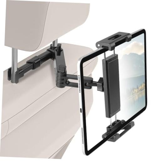 Tablet Holder for Car, 3 in 1 Extension Arm Adjustable Car Headrest Black
