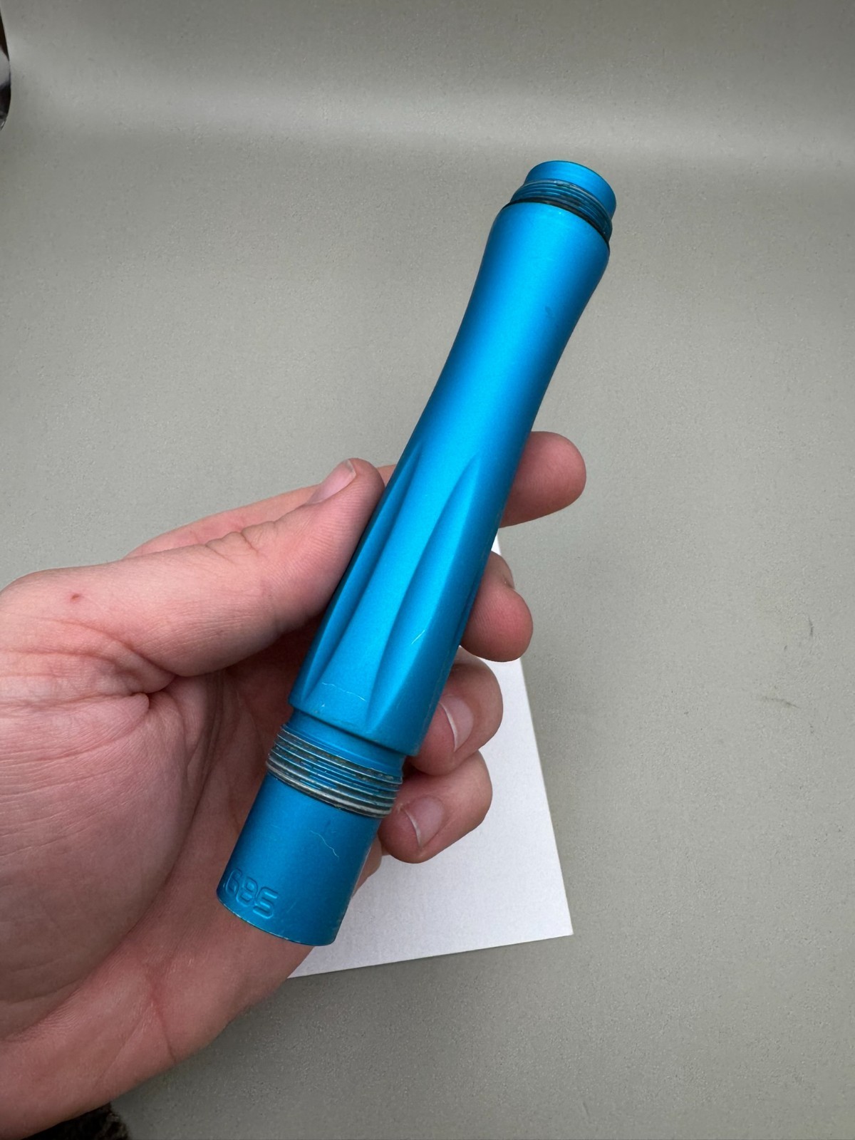Bob Long Paintball Barrel Back-Satin Blue 685 Bore AC Thread