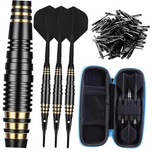 Professional Soft Tip Darts Set 18 Grams with 30 Extra Dart Tips and Gift