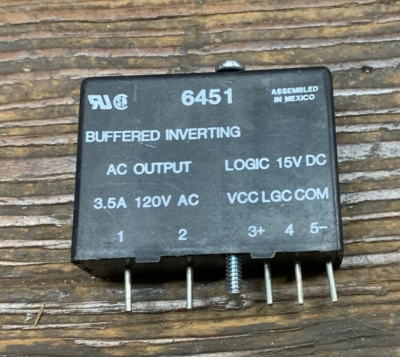 CRYDOM 6451 SOLID STATE RELAY AC OUTPUT 3.5A 120VAC NEW NO PACKAGE
