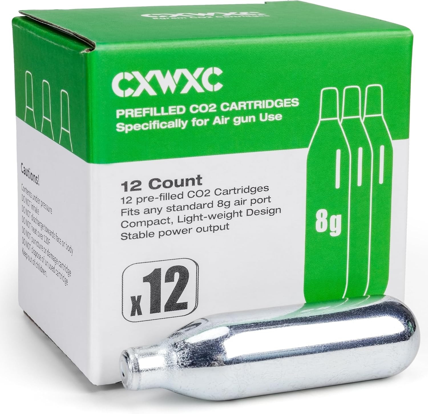 8 Gram/ 12 Gram/ 88 Gram CO2 Cartridges for Paintball - CO2 Cylinder CO2 Powerle