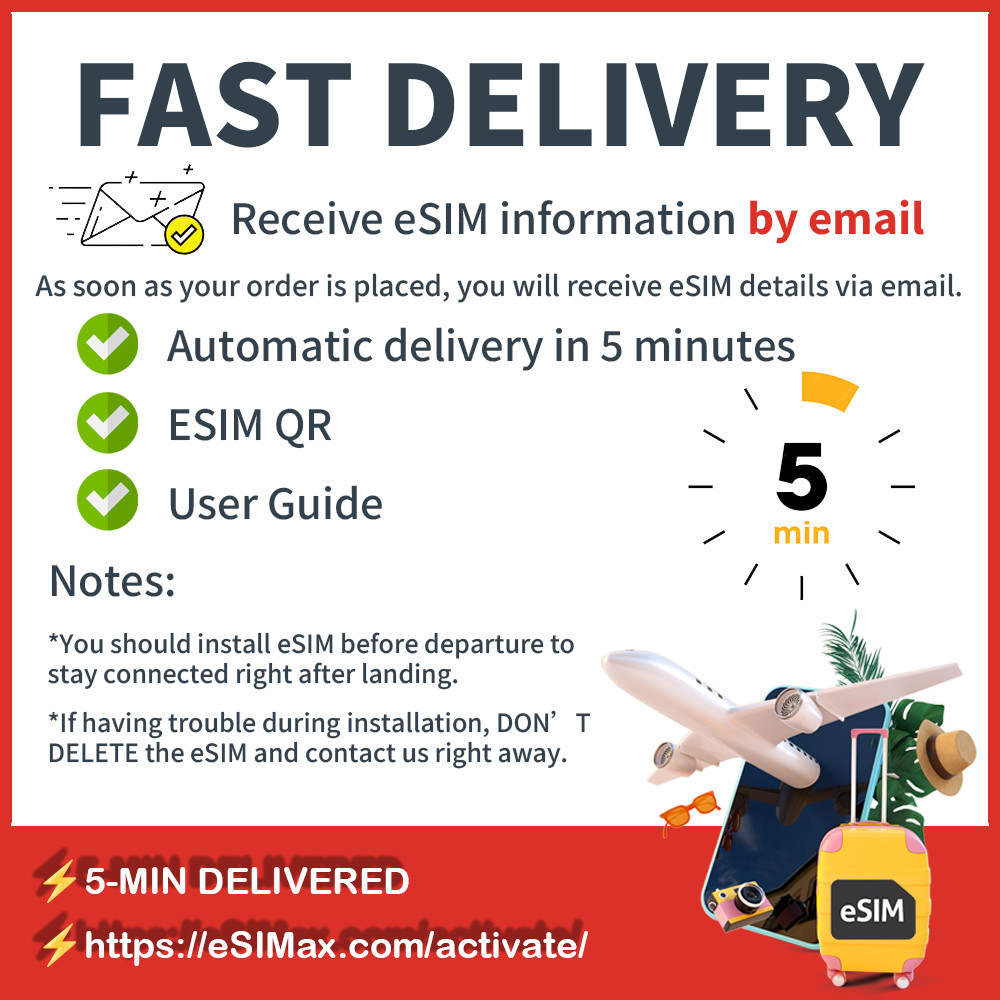 [eSIM] Algeria eSIM Data Travel trip esim card eSIM Data Roaming Argelia eSIM 🛜