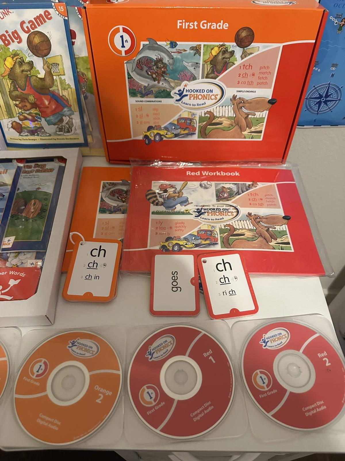 Complete And Unused. Hooked On Phonics Learn To Read Box Set First Grade